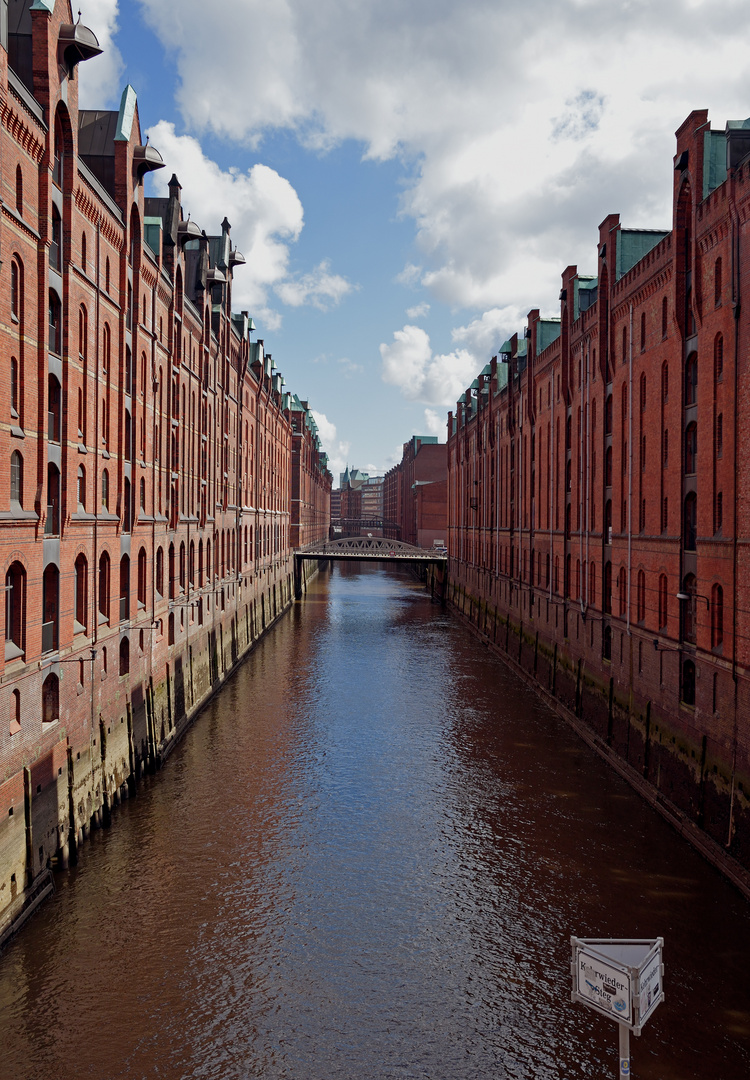 Bick in Hamburgs Speicherstadt