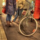 bicycle at train station