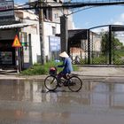 Bicycle Driver in Binh Duong - Vietnam - Aug. 27 2022