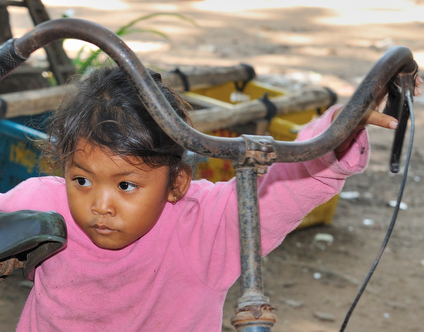 Bicycle with girl 1