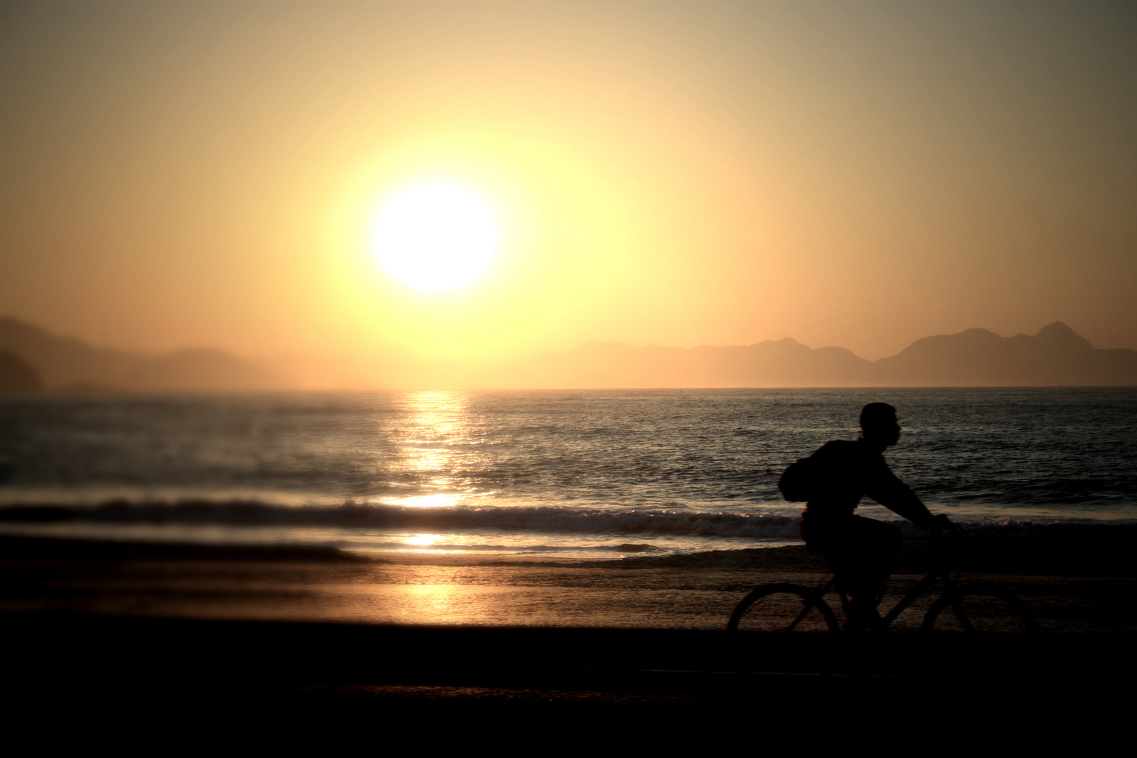 bicycling in Copacabana