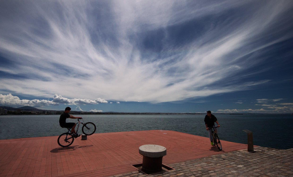 Bicyclists-Thessaloniki