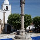 Óbidos Ein Schandpfahl, Zeichen des Stadtrechts der Gemeinde.