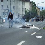 Biebere Strasse in Schutt und Asche