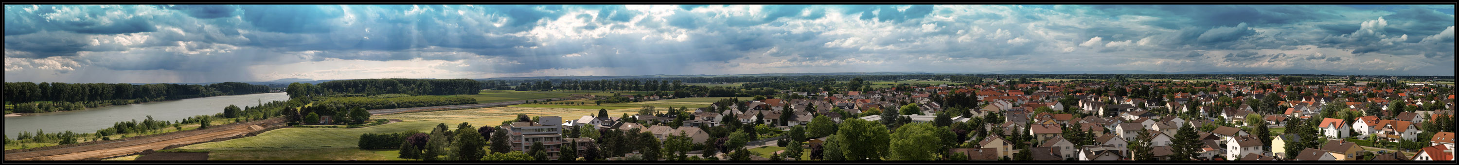 Biebesheim von oben