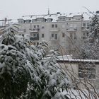 Biebricher Hinterhofromantik im Schnee