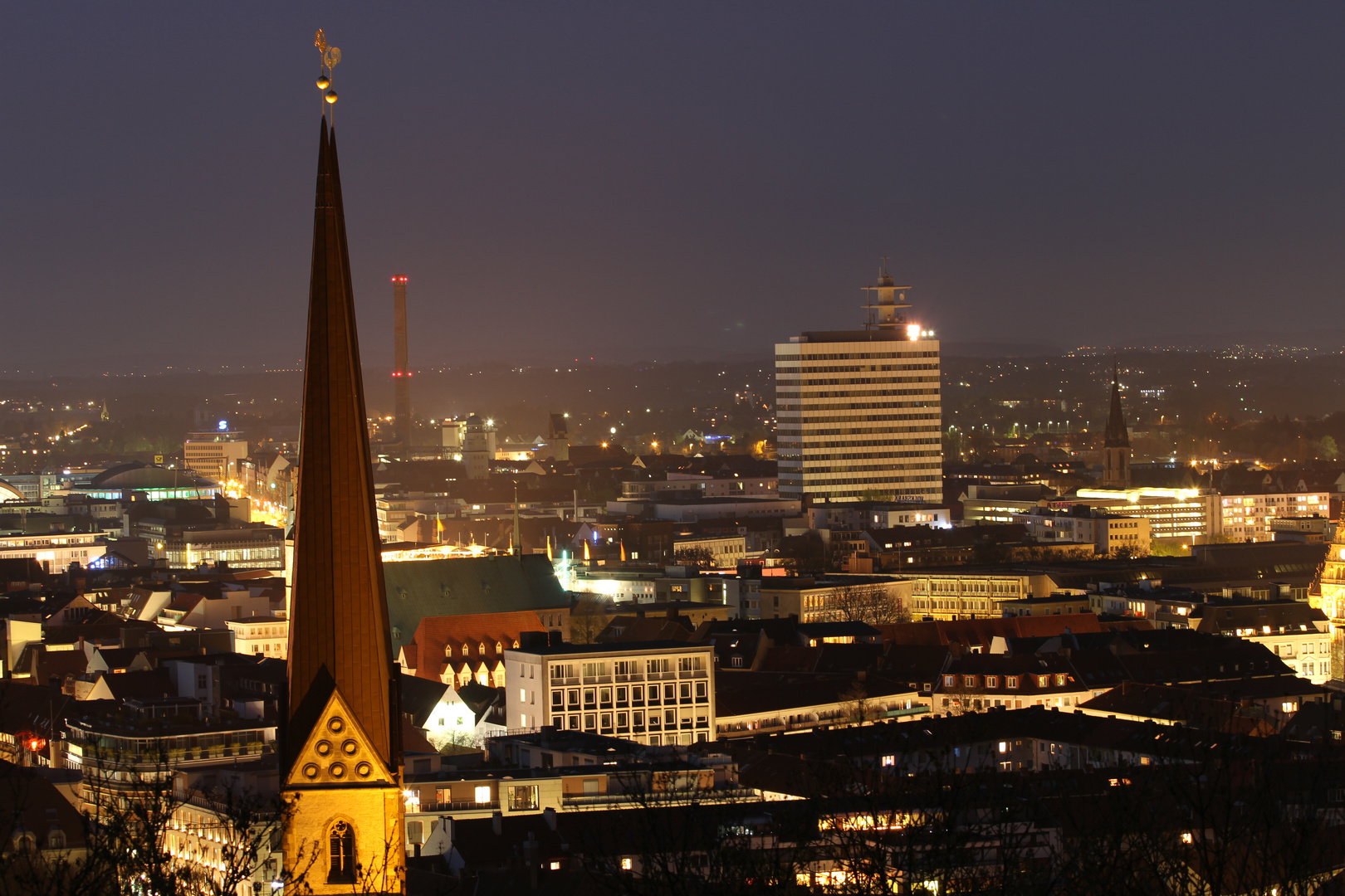 Bielefeld bei Nacht