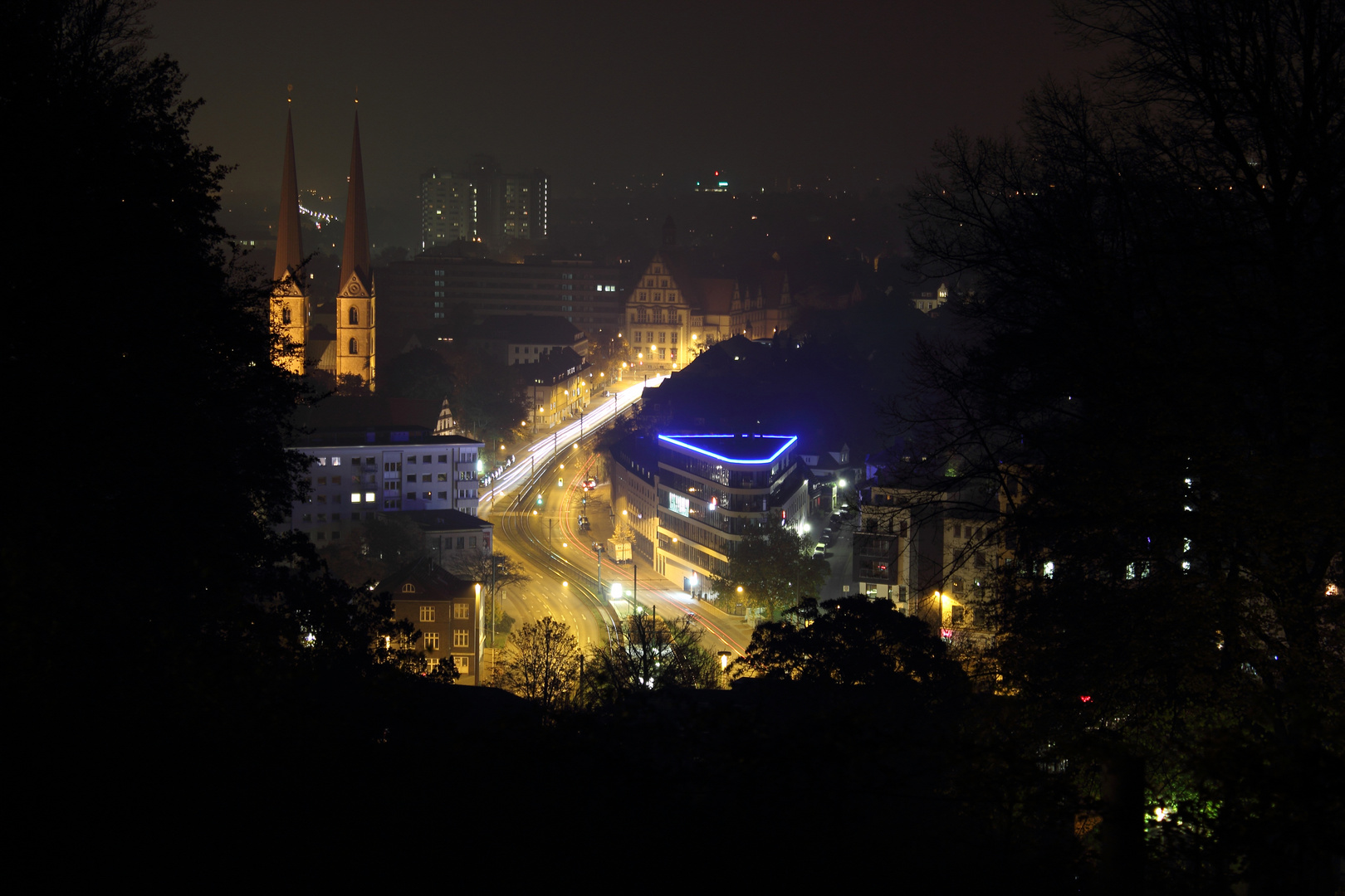 Bielefeld bei Nacht