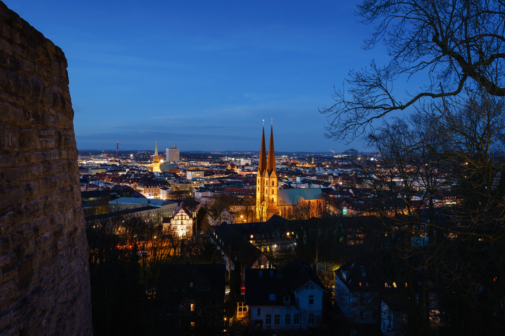 Bielefeld bei Nacht