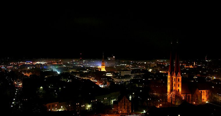 Bielefeld bei Nacht