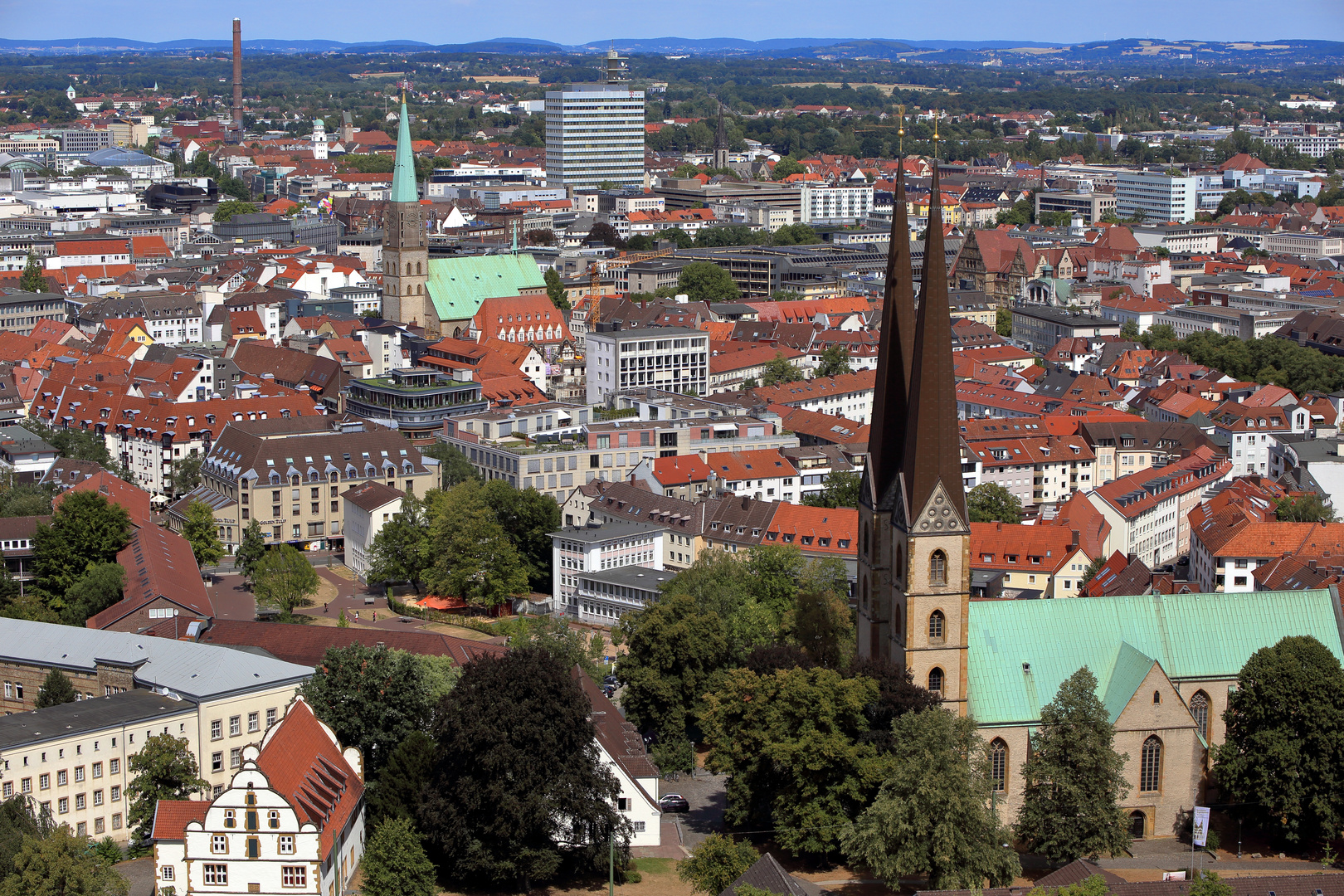 Bielefeld Blick Von Der Sparrenburg Foto Bild City Kirche Stadt Bilder Auf Fotocommunity