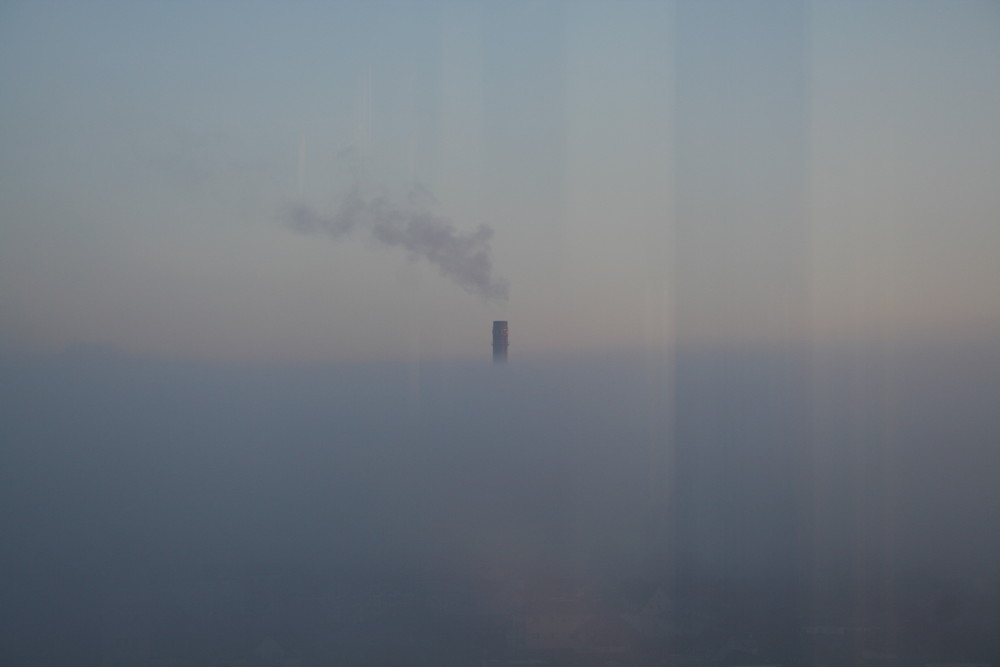 Bielefeld versinkt im Nebel