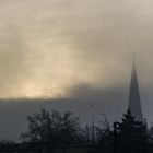 Bielefelder Kirchturm im Nebel