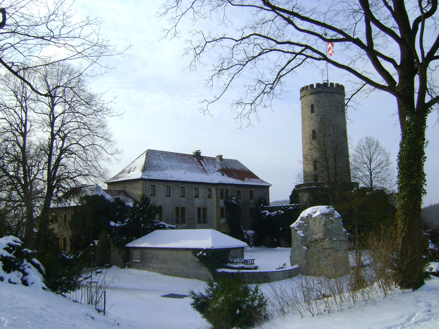 Bielefelder Sparrenburg im Winter