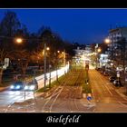 Bielefelder Straßen bei Nacht