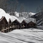 Bienenhaus in Winterstimmung