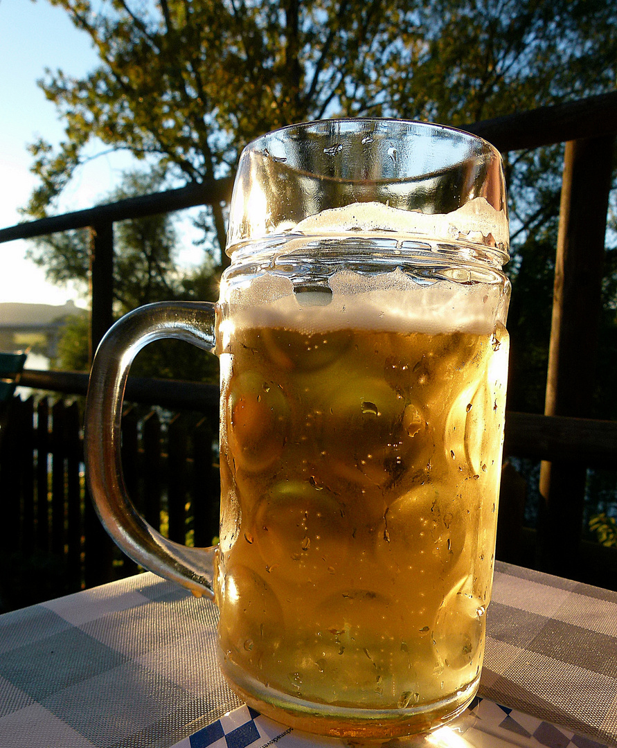 Bier im Garten...