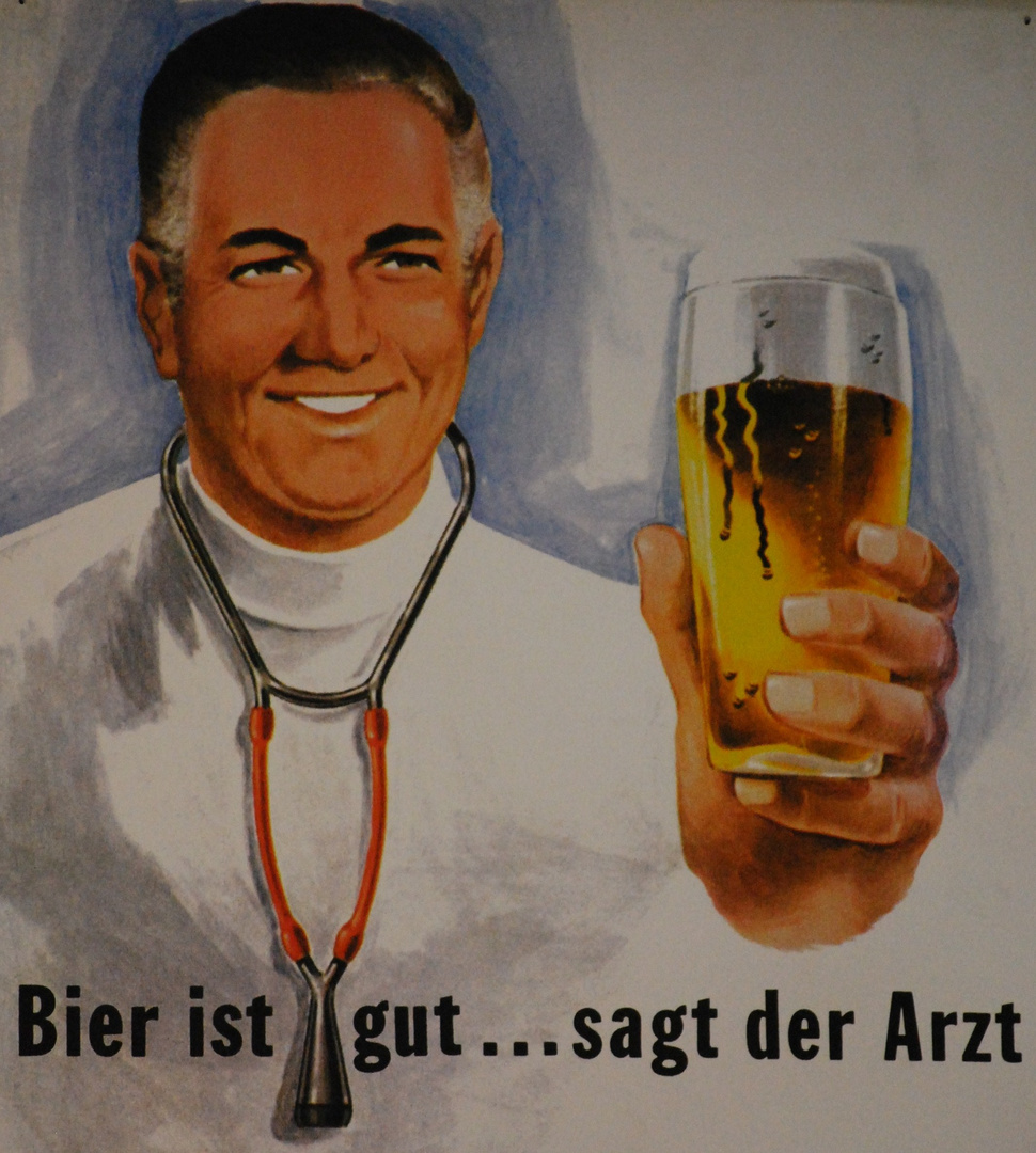 Bier ist gesund, sagt der Arzt