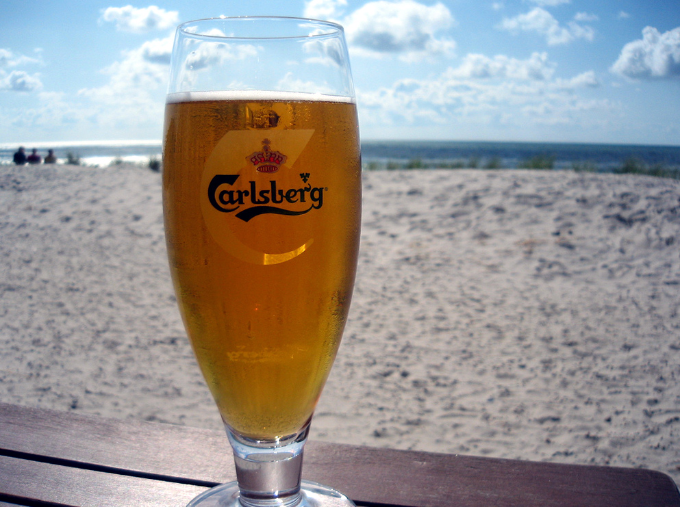 Bierchen am Strand