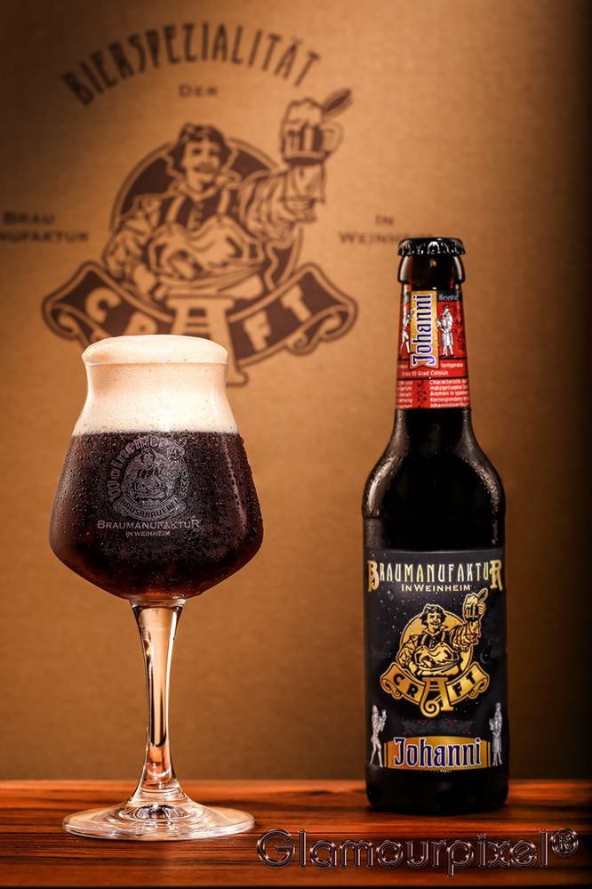 Bierfotografie Schwarzbier