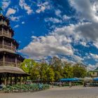 Biergarten am Chinesischen Turm im Englischen Garten in München