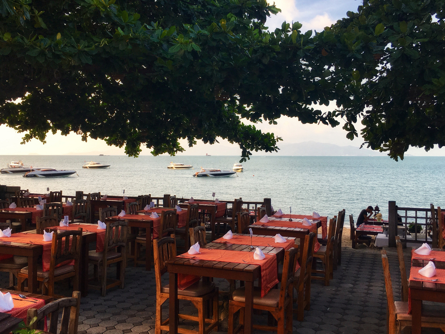 Biergarten am Meer