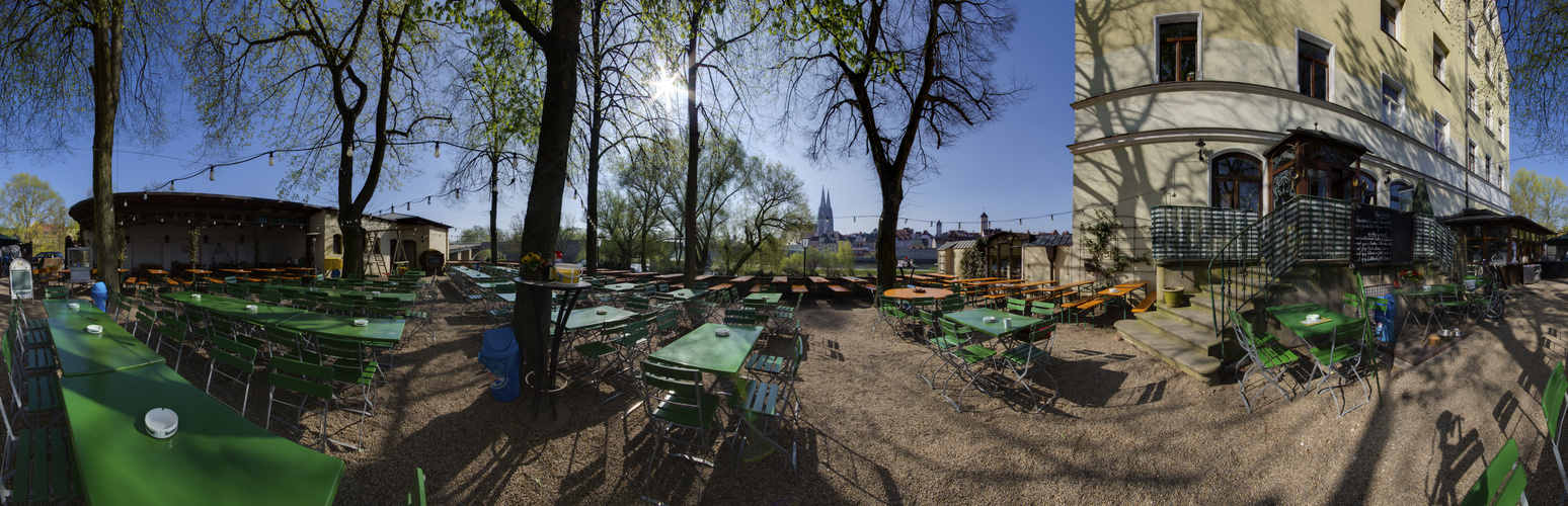 Biergarten an der Donau 360°