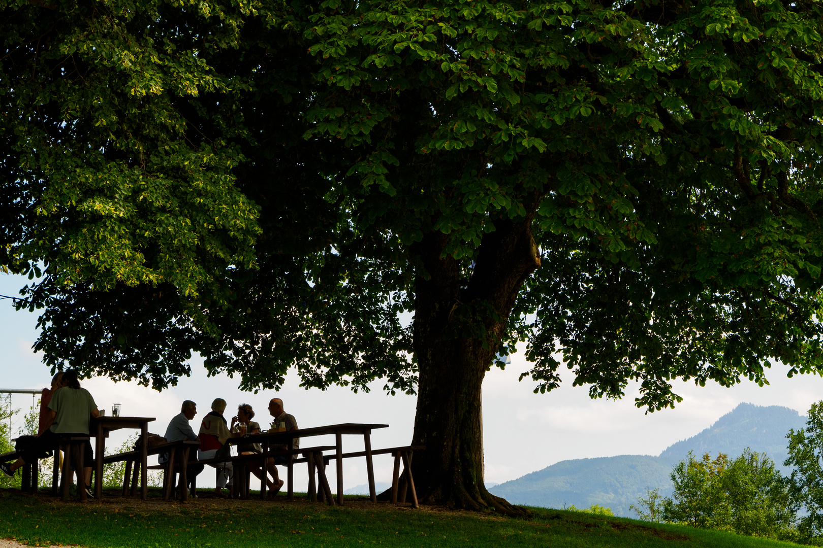 Biergarten bei Murnau/Staffelsee