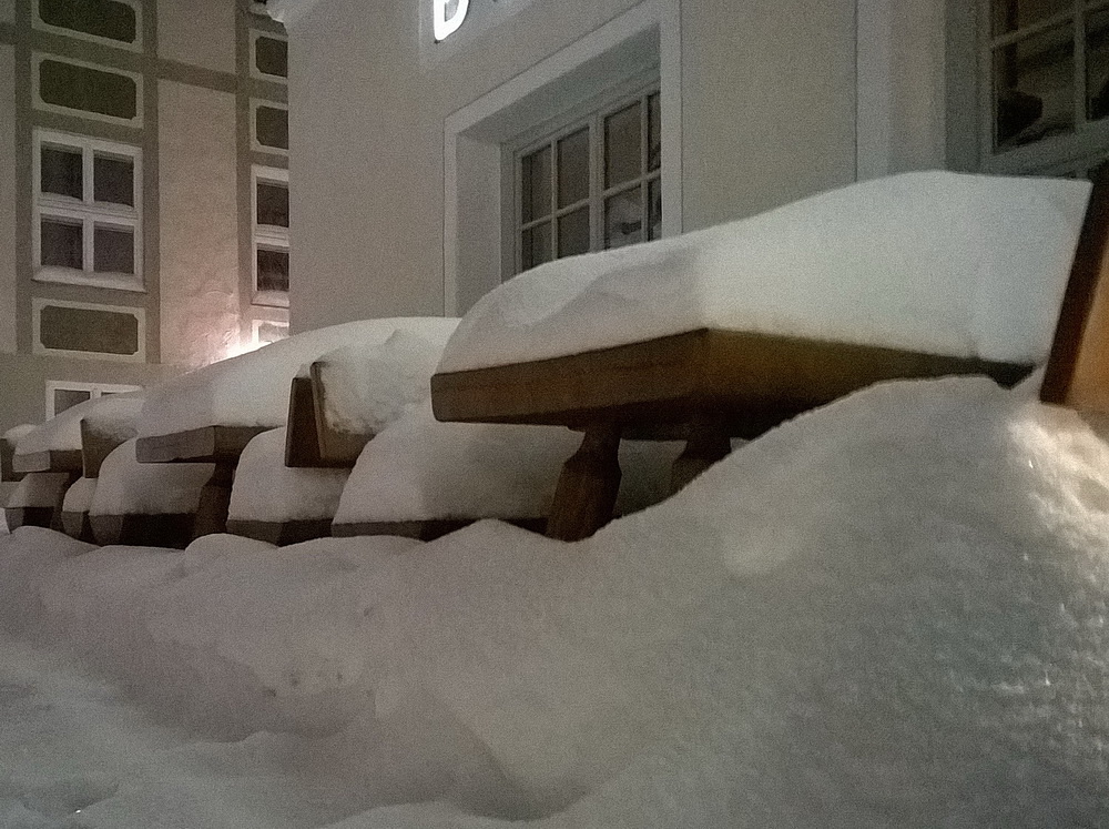 Biergarten, heute Abend.....