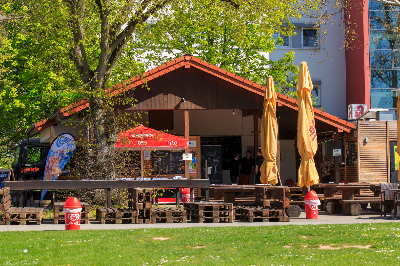 Biergarten im Sole-Aktiv-Park