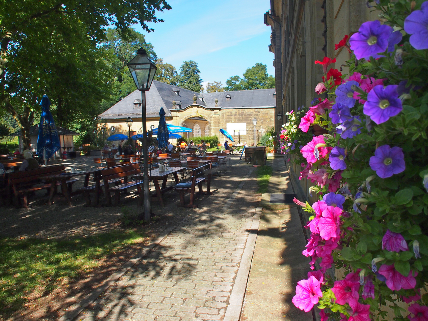 Biergarten von Kloster Banz