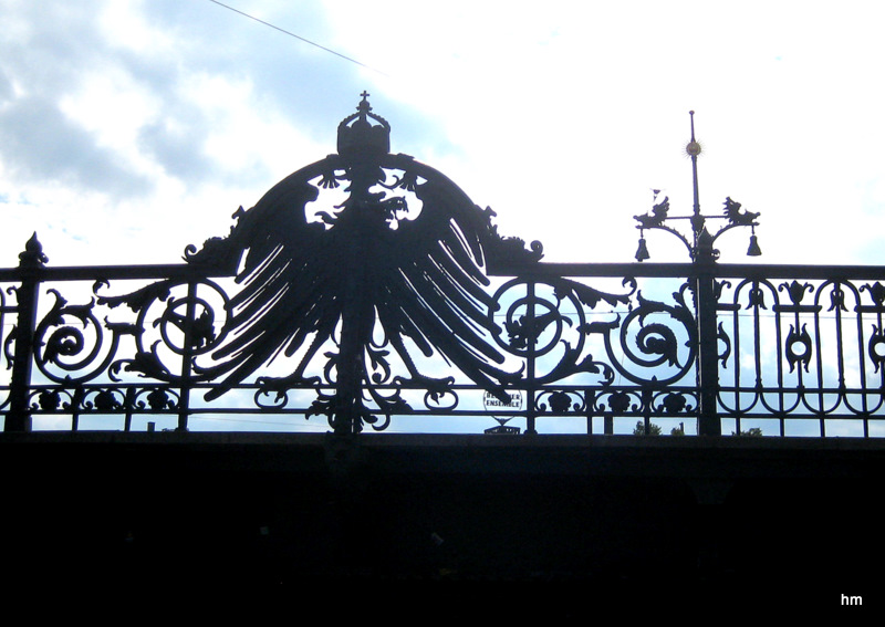 Biermanns Preußischer Ikarus (Weidendammer Brücke in Berlin)