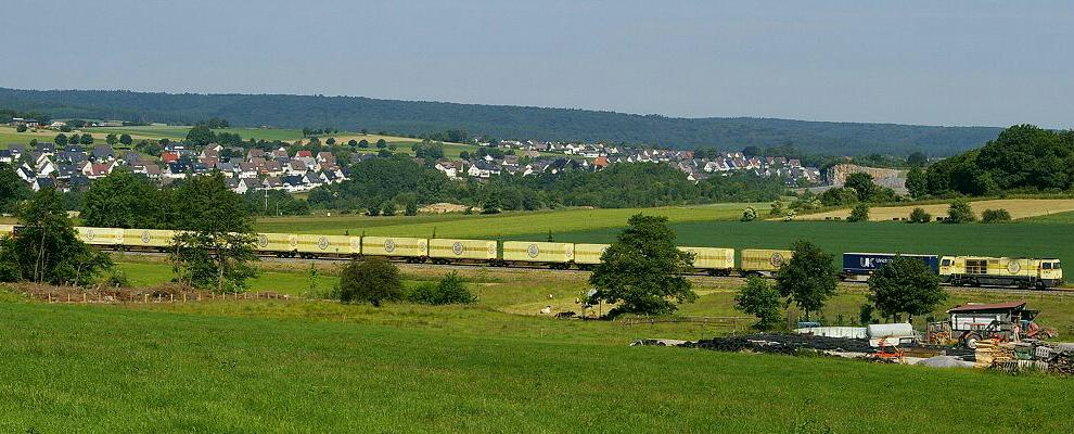 Bierzug in Panorama