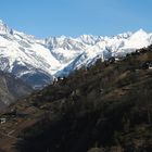 Bietschhorn und Weinberge im Vispertal