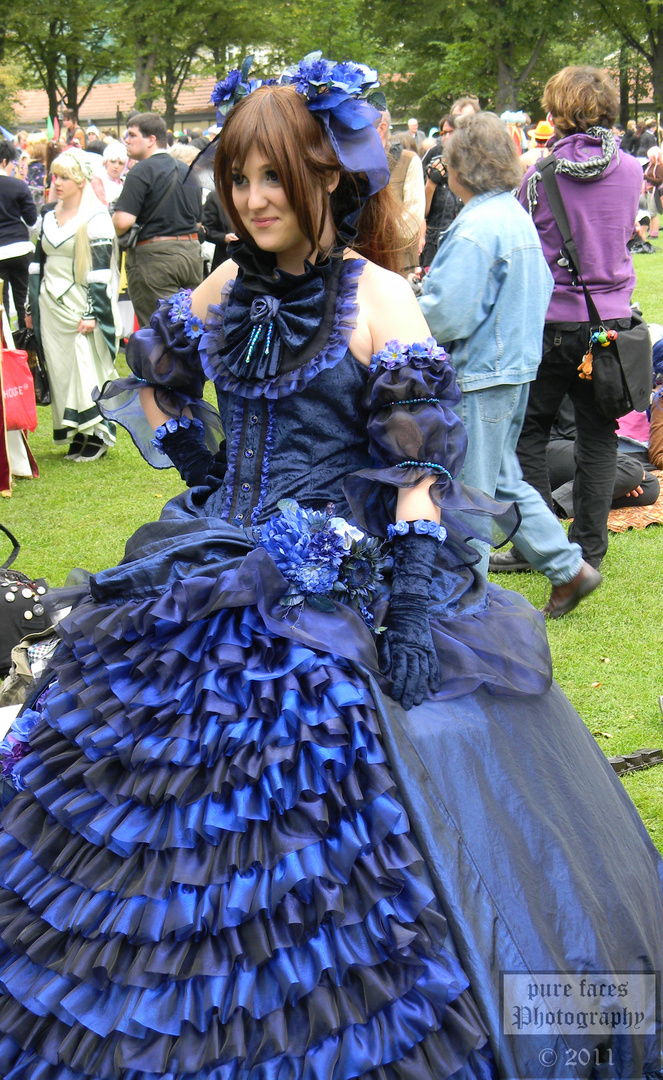 Big and beautiful blue Dress