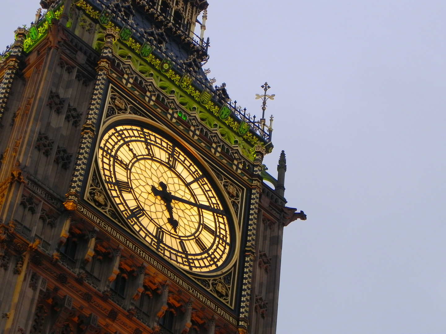 Big Ben and ten minutes late