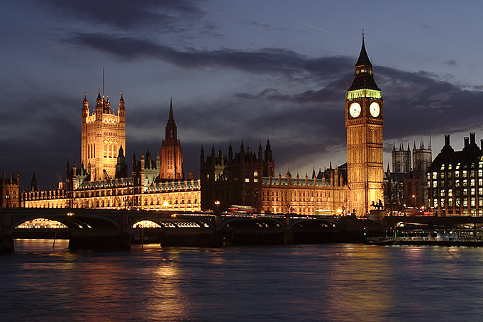 big ben at night