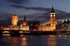 big ben at night