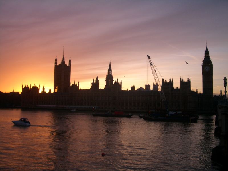 Big Ben bei Sonnenuntergang