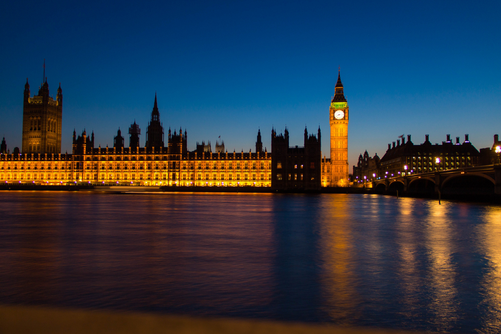 Big Ben beim Sonnenuntergang