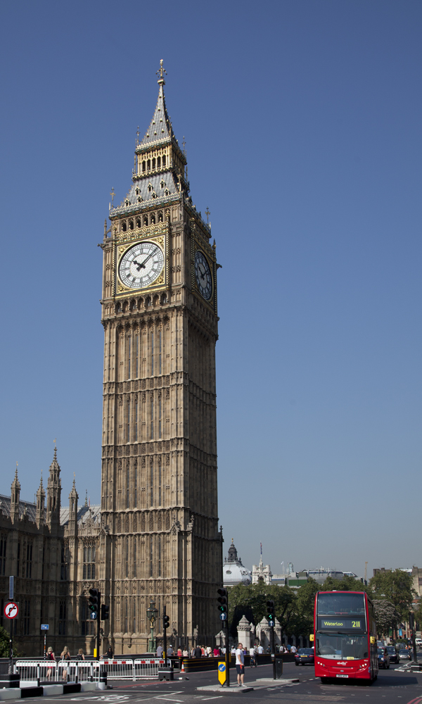 Big Ben im Sonnenschein