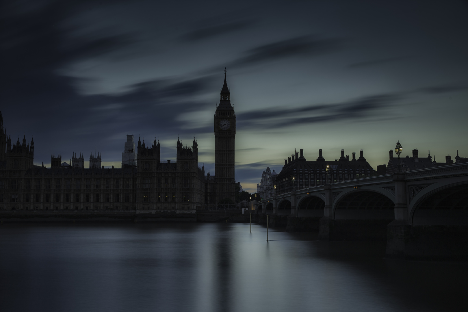 Big Ben in der Dämmerung