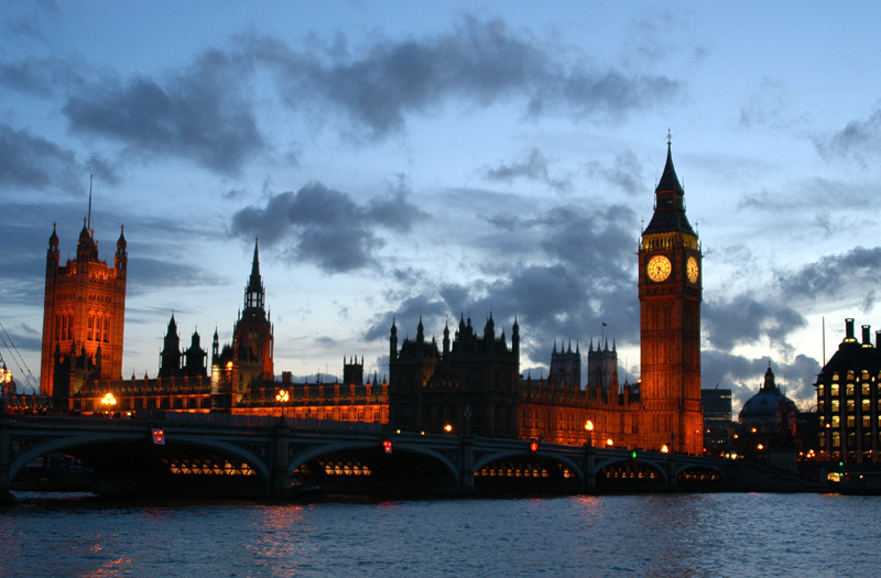 Big Ben in der Dämmerung