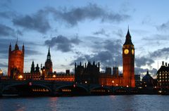 Big Ben in der Dämmerung