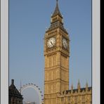 Big Ben mit London eye