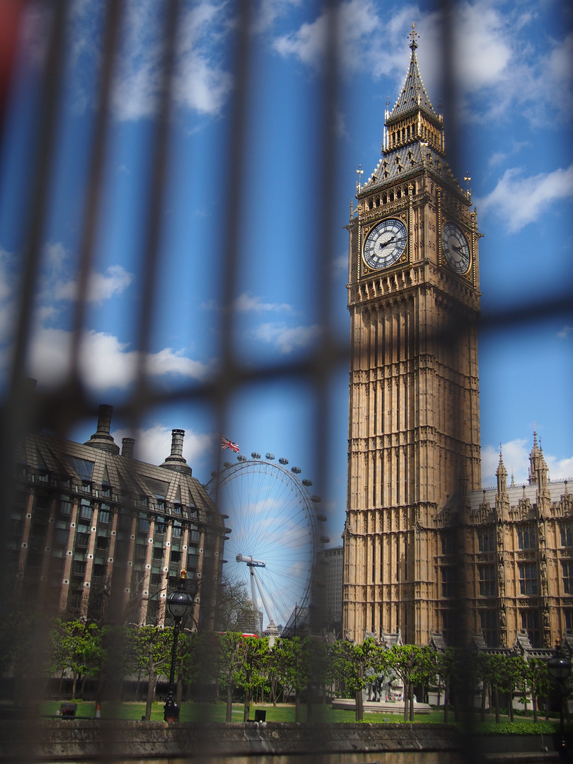 Big Ben mit Riesenrad