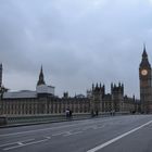 Big Ben und Westminster Bridge am Abend