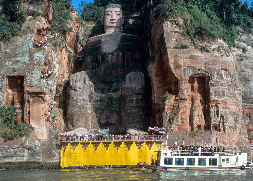 Big Buddha in Leshan China Weltkulturerbe