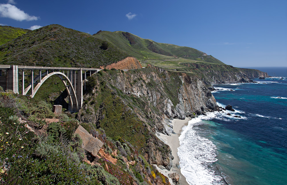 Big Sur Bixby Bridge over Rainbow Canyon