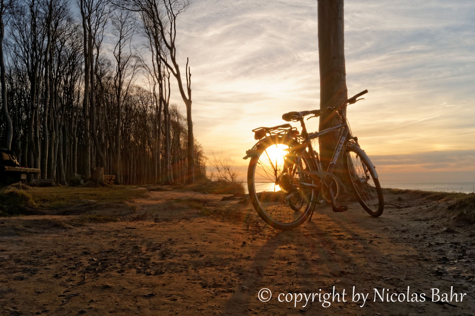 Bike and Sunset